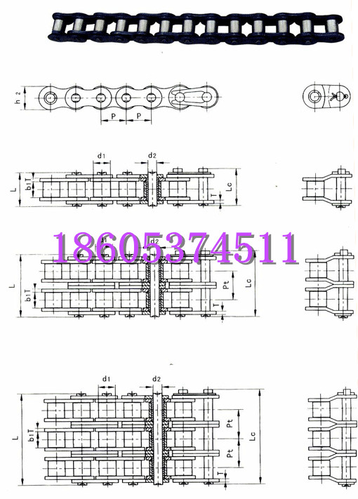 短節距精密滾子鏈